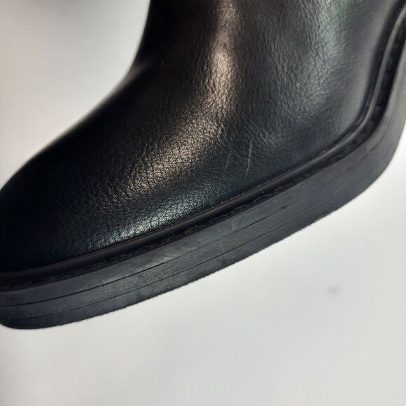 Splendid Vivie Knee High Boots Faux  Leather Black size 7M - Picture 3 of 15